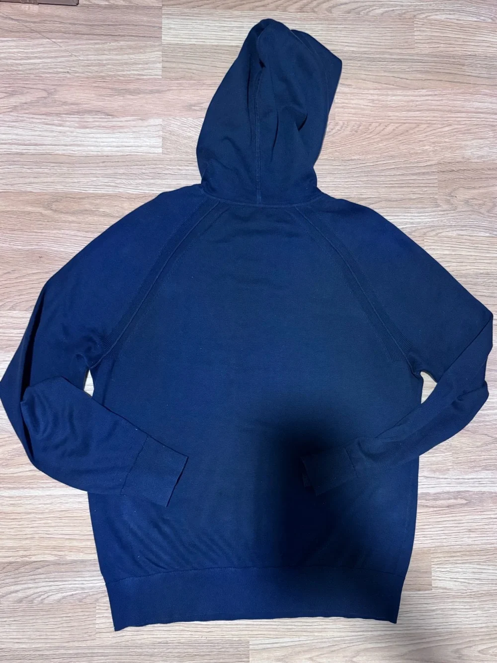 Banana Republic Supima Cotton Men's Navy Hooded Pullover Sweater
